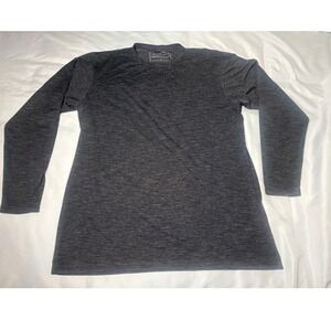 Anetik Premium Performance Shirt Mens Large Gray Excellent UPF 30+ Long Sleeve